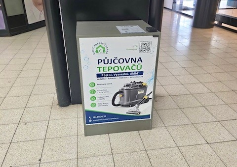 Nově u nás: půjčovna tepovače v přízemí centra u eskalátoru!